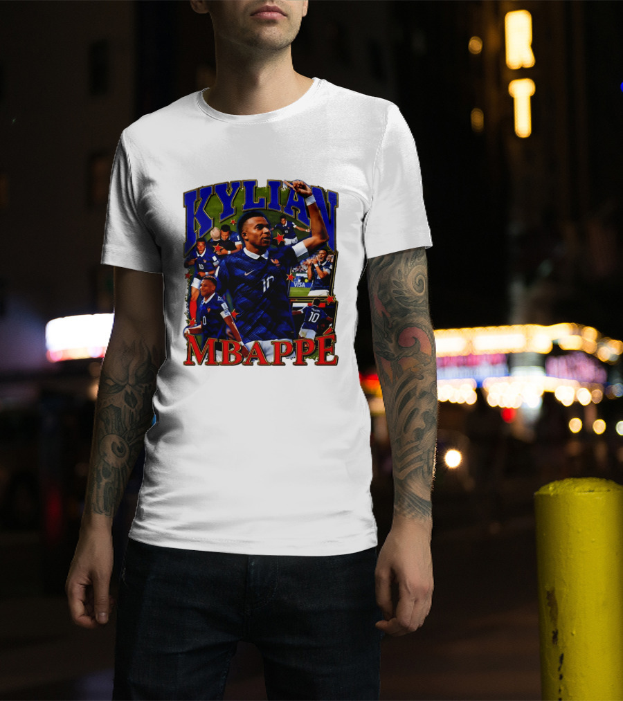 Kylian Mbappe France National Team Star Player Highlights Number 10 T-Shirt