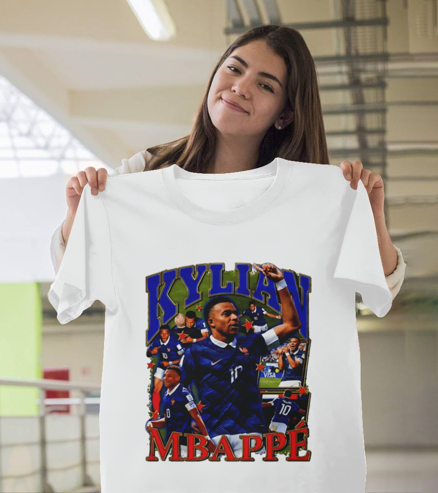 Kylian Mbappe France National Team Star Player Highlights Number 10 T-Shirt