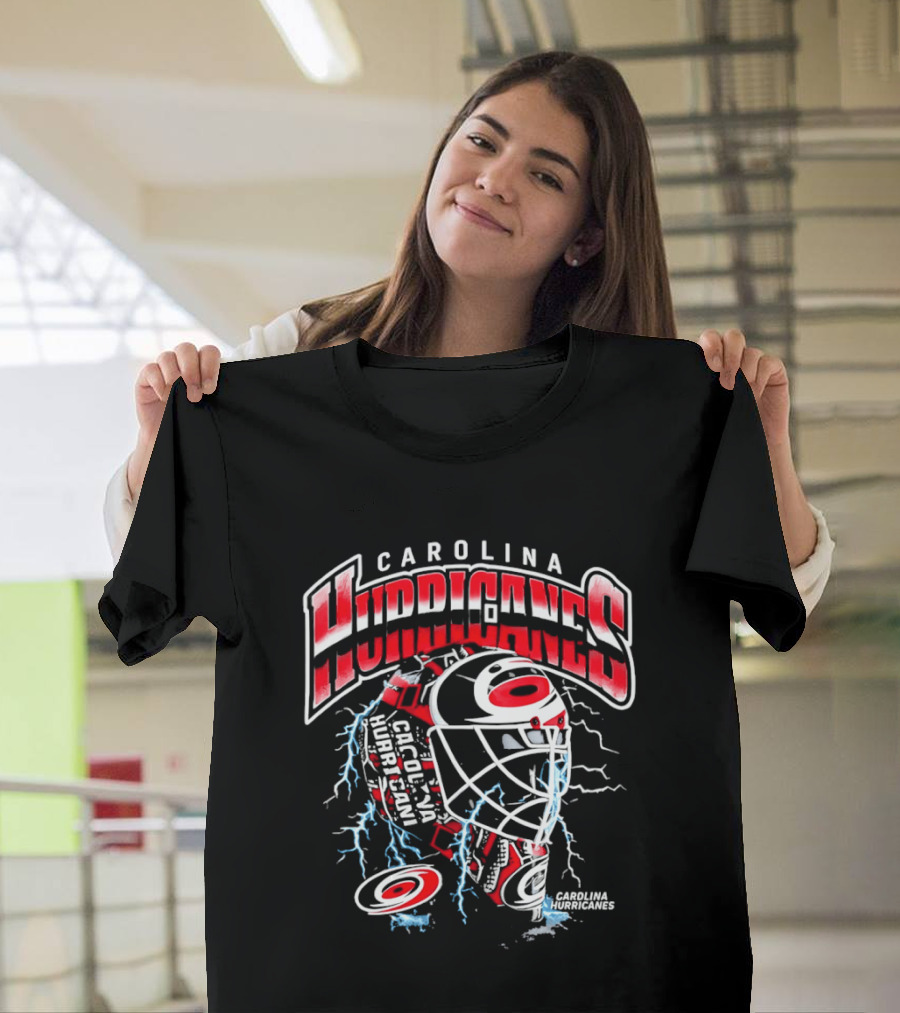 Carolina Hurricanes NHL Hockey Mask Lightning T-Shirt