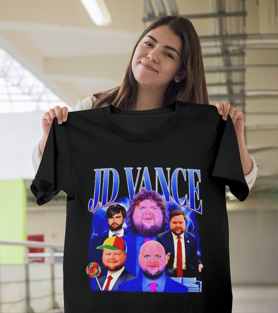JD Vance Meme Collage Satire Politician Lollipop T-Shirt