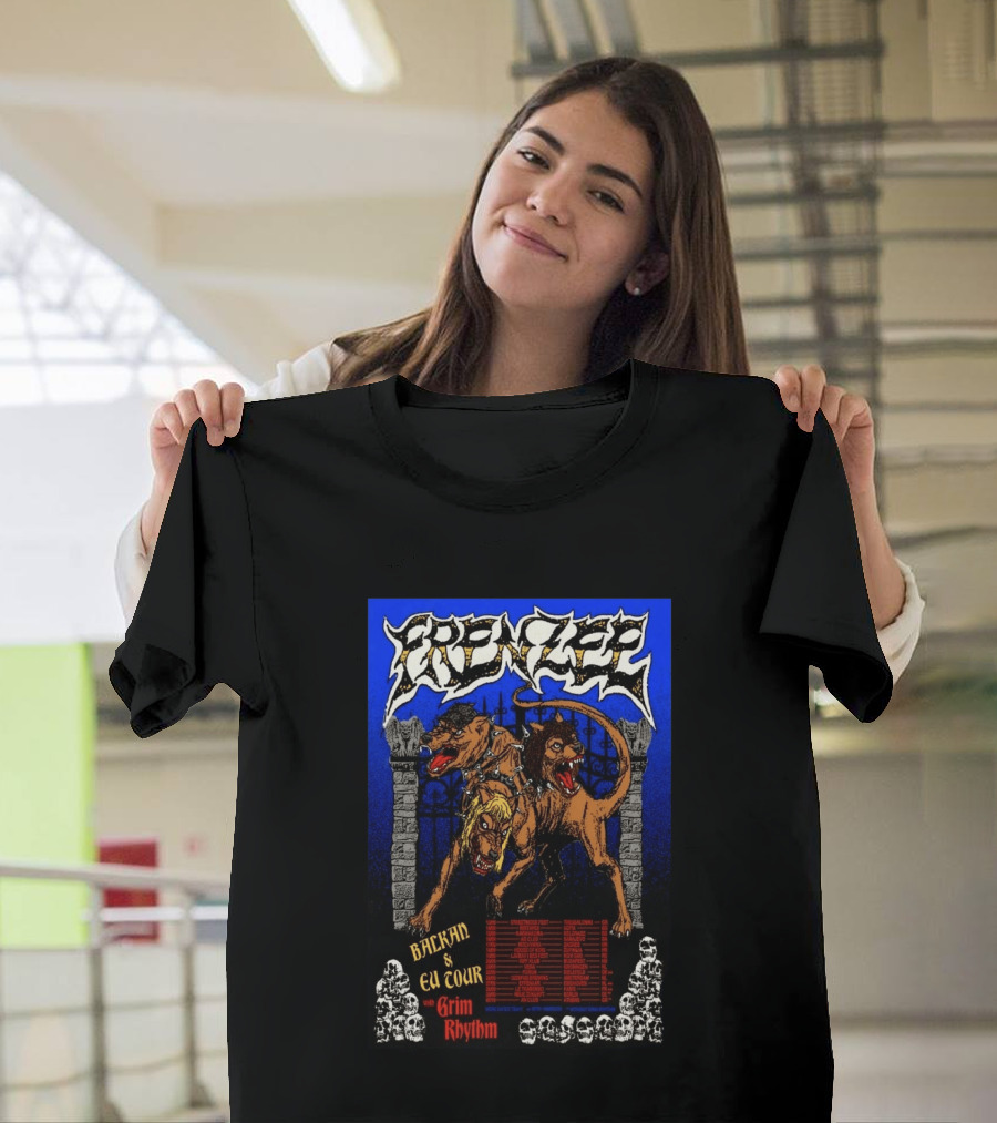Frenzee Balkan And EU Tour 2026 With Grim Rhythm T-Shirt
