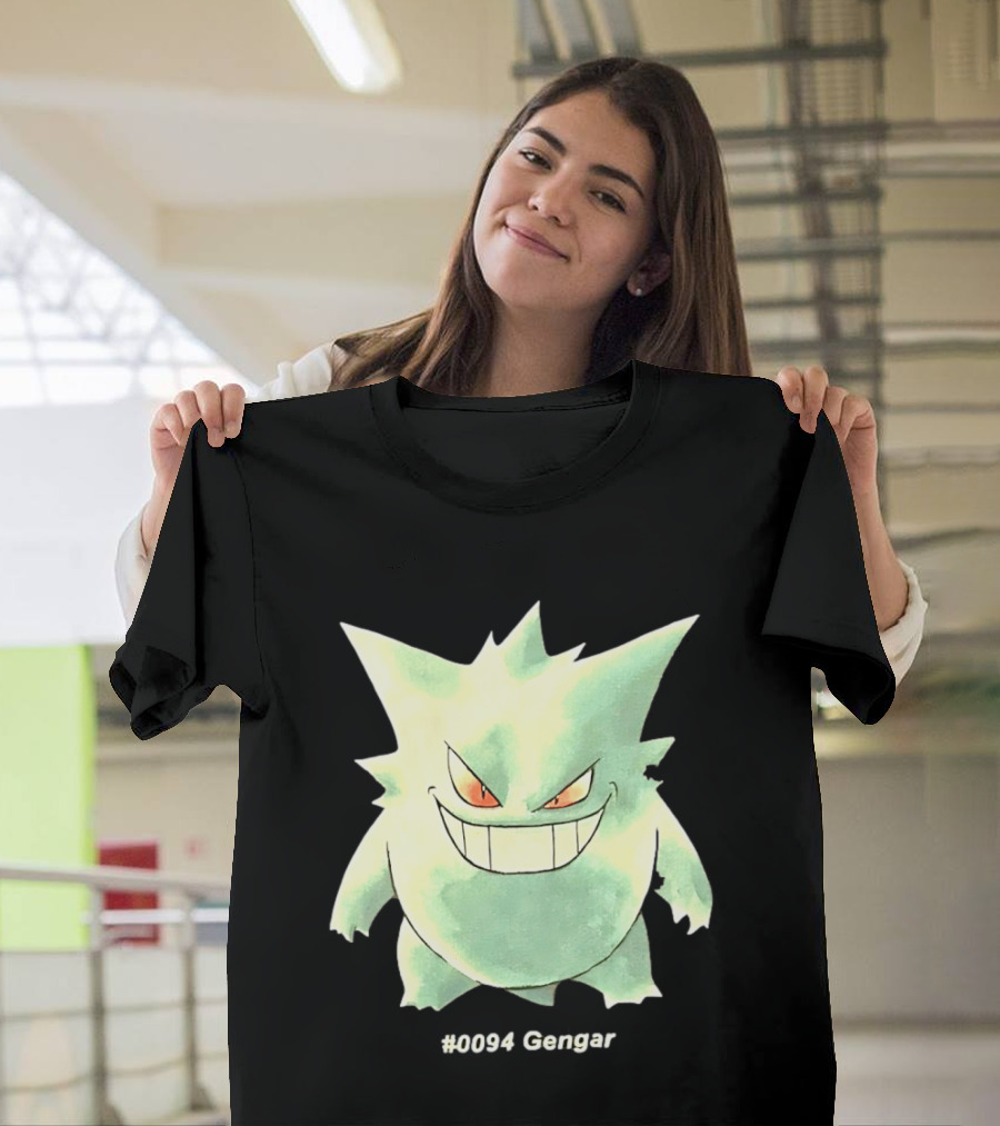Gengar Pokemon 0094 Shadow Pokemon Ghost Type T-Shirt