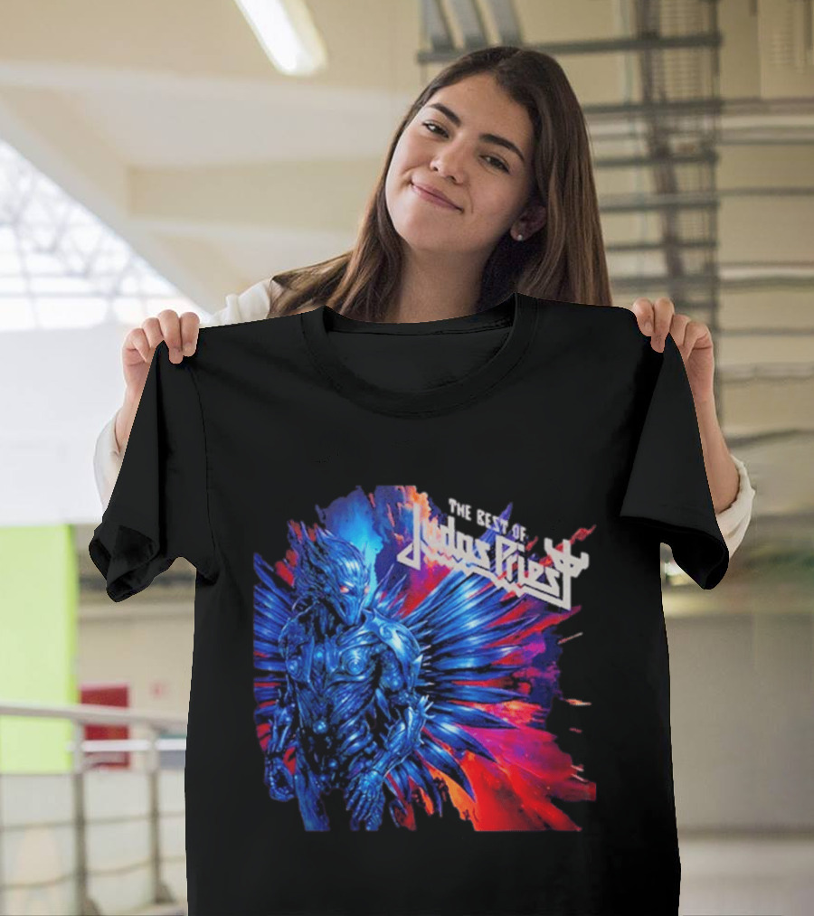 Judas Priest The Best Of 2026 New Album Robotic Blue Warrior T-Shirt