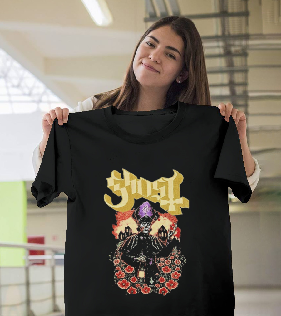 Ghost Band Summer 2026 Exclusive Peace Field Skeleton Priest And Floral T-Shirt