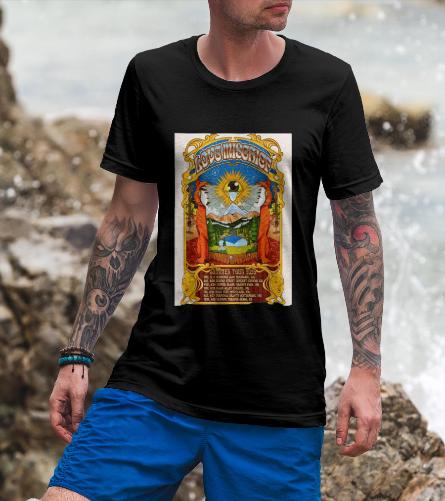 Love Mischief Summer Tour 2026 Dates And Venues Psychedelic T-Shirt
