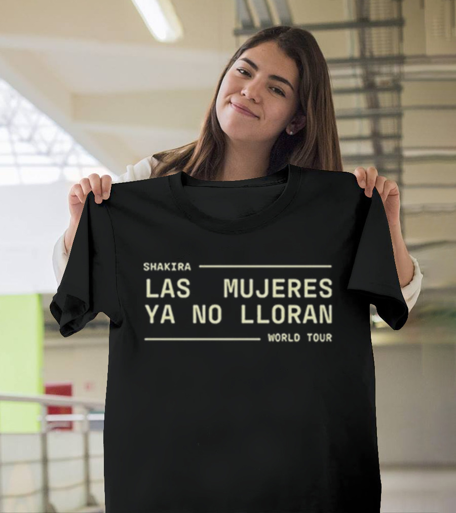 Shakira Las Mujeres Ya No Lloran Songs Tour T-Shirt