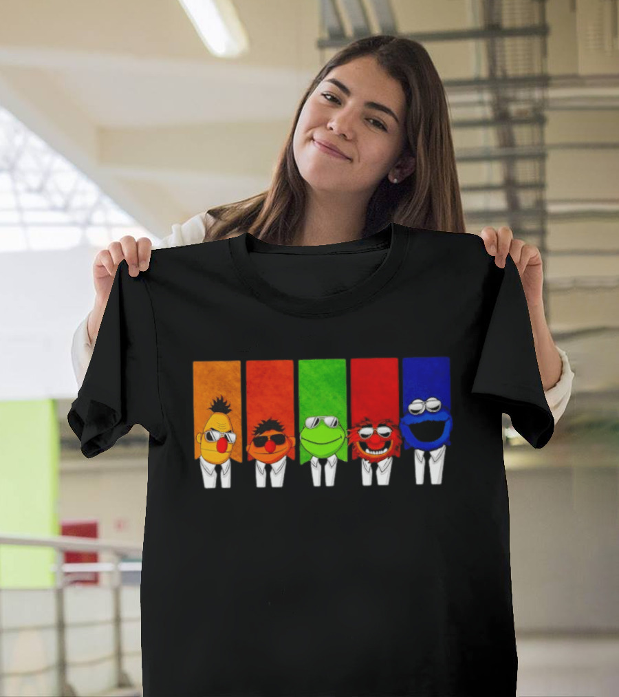 Bert Ernie Kermit Animal Cookie Monster Reservoir Dogs Mashup T-Shirt