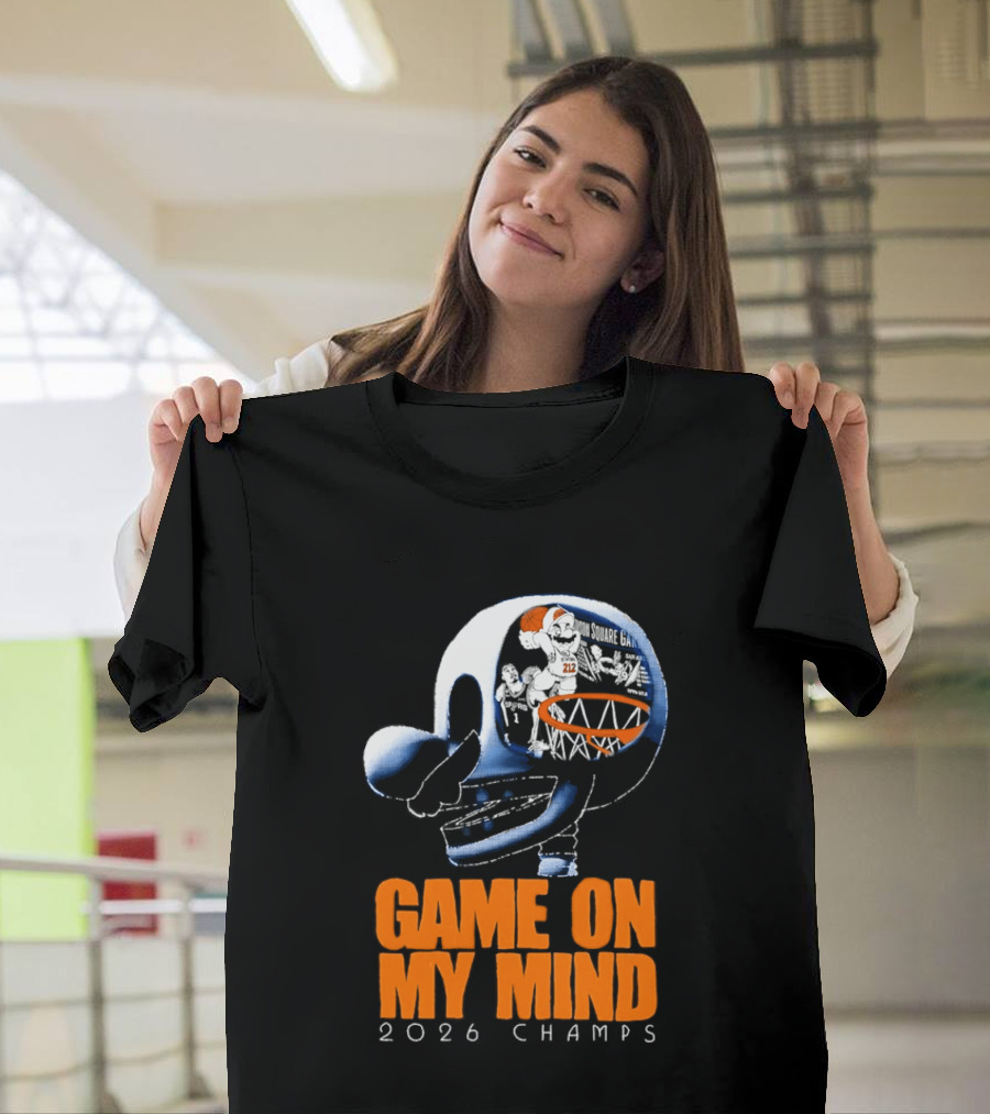 NY Knicks Mario Game On My Mind 2026 Champs T-Shirt