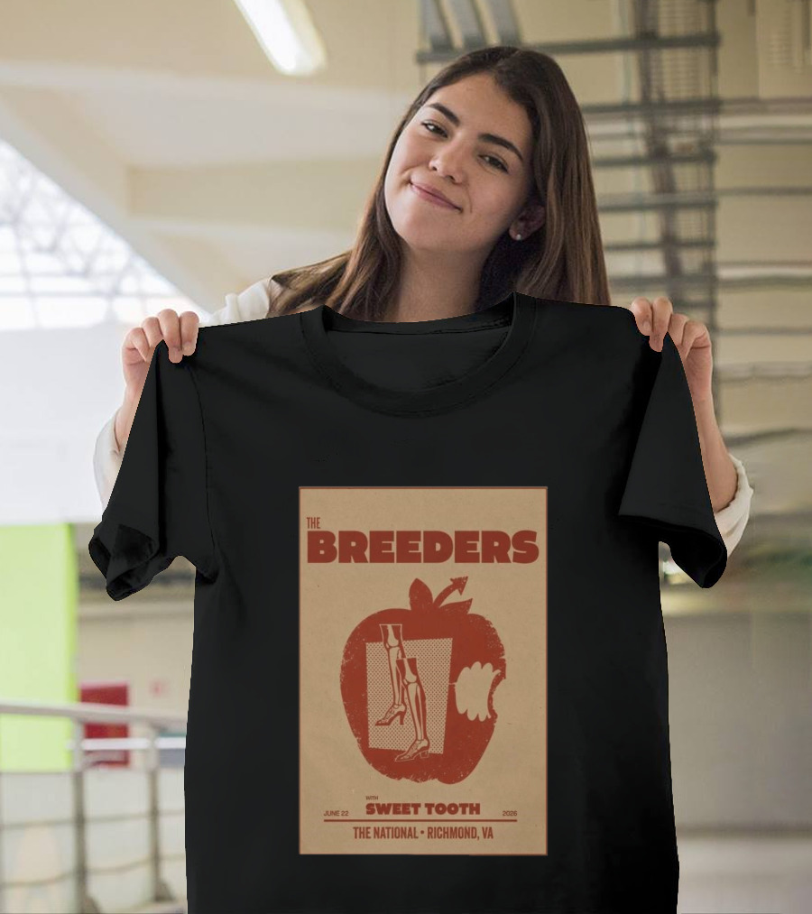 The Breeders Sweet Tooth June 22 2026 Richmond The National T-Shirt