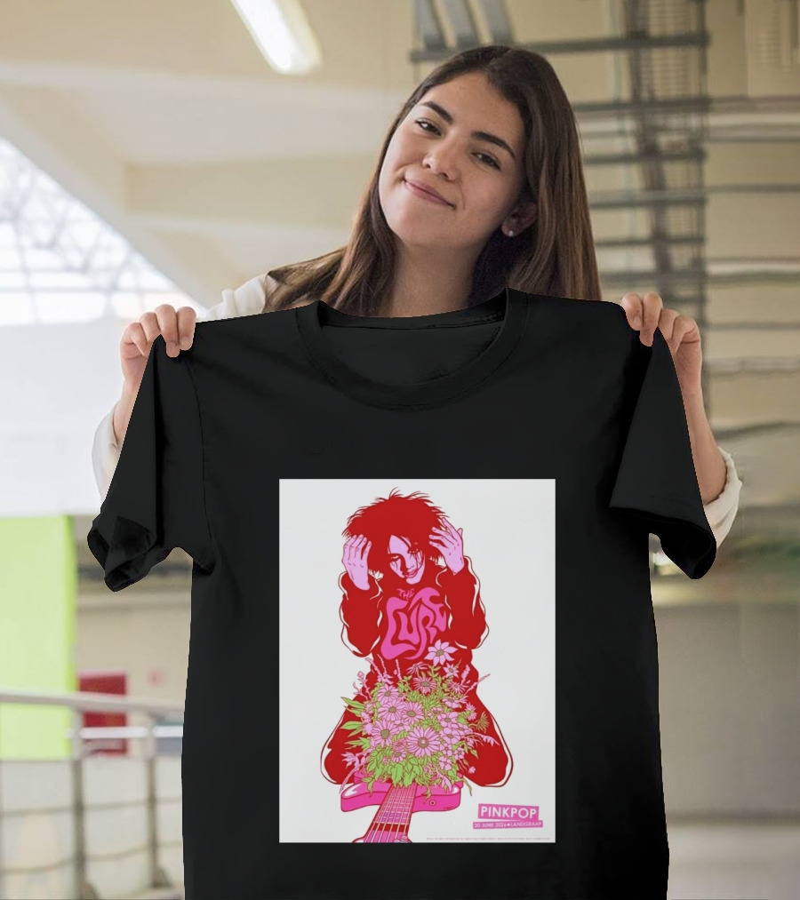 The Cure Pinkpop Festival Landgraaf Netherlands 20 June 2026 Exclusive Flowers And Guitar T-Shirt