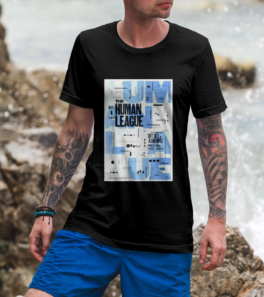 The Human League Soft Cell Alison Moyet June 21 2026 Nashville T-Shirt