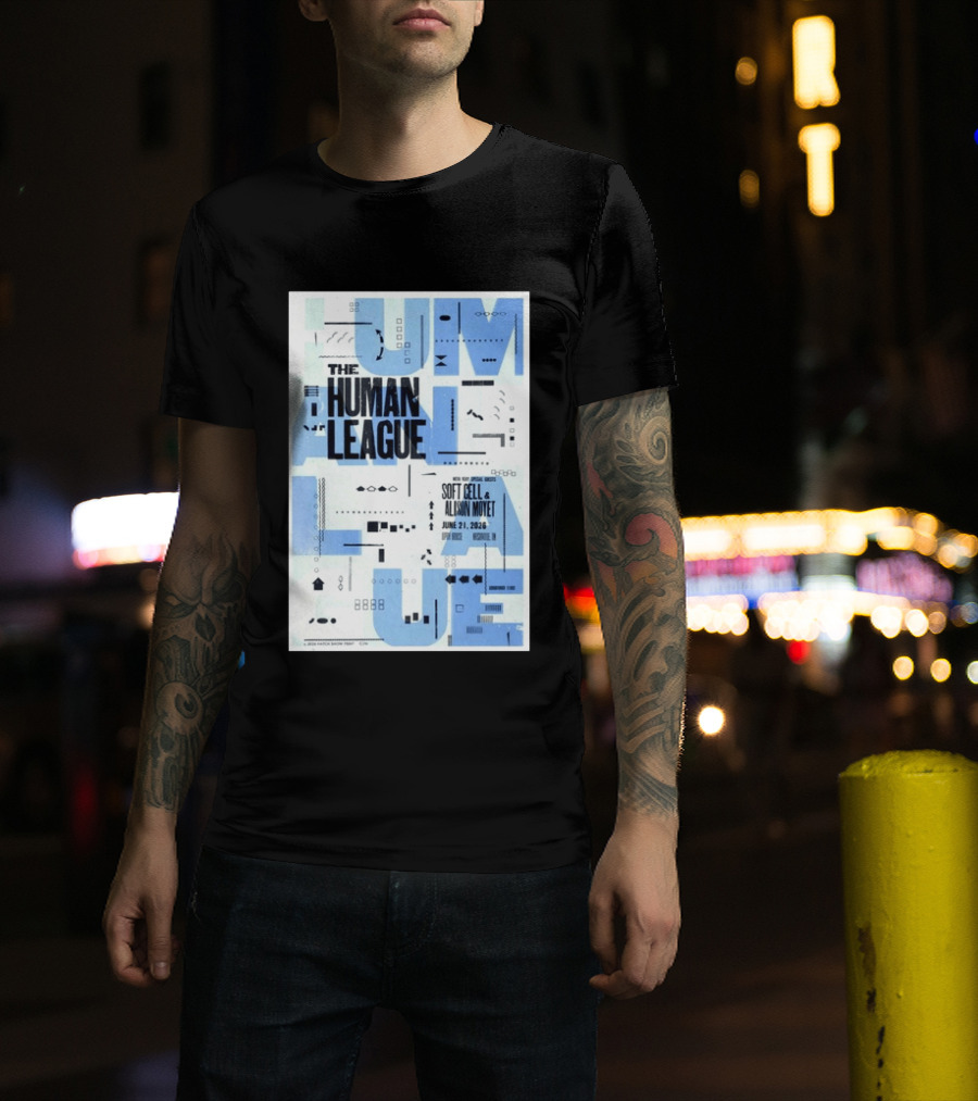 The Human League Soft Cell Alison Moyet June 21 2026 Nashville T-Shirt