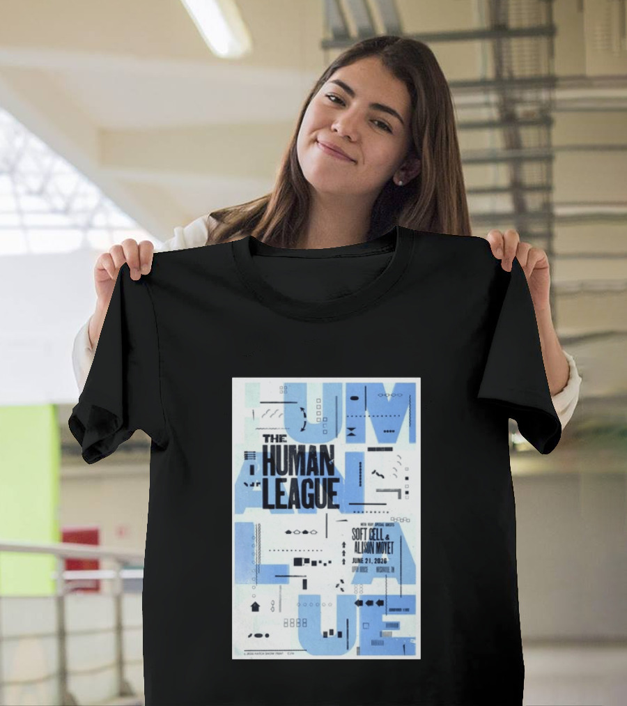 The Human League Soft Cell Alison Moyet June 21 2026 Nashville T-Shirt