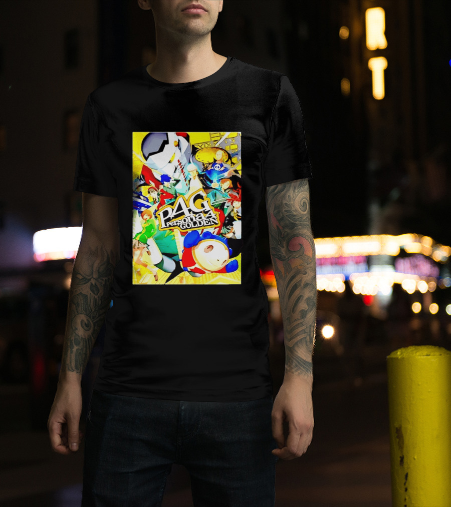 Persona 4 Golden P4G Main Cast Izanagi Teddie Kanji Naoto Chie Yosuke Yukiko Margaret T-Shirt