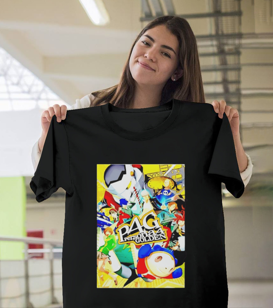 Persona 4 Golden P4G Main Cast Izanagi Teddie Kanji Naoto Chie Yosuke Yukiko Margaret T-Shirt