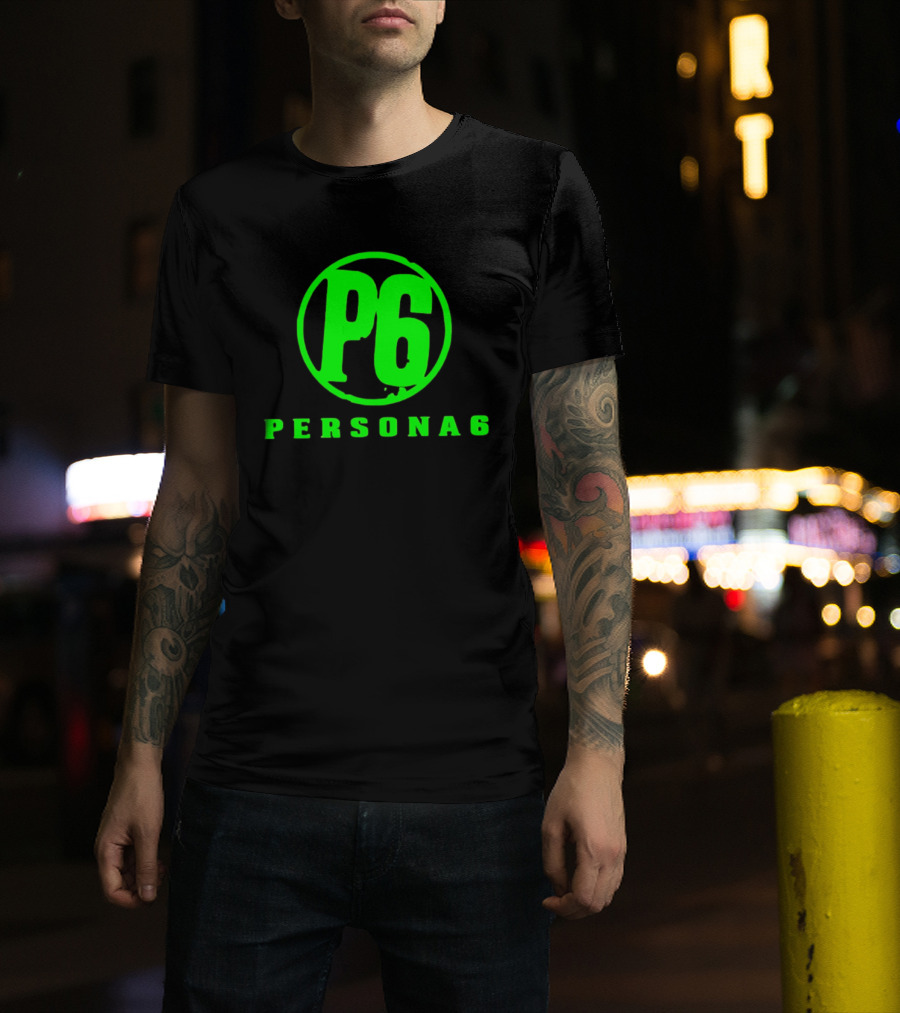Persona 6 P6 Gaming Series Retro Green T-Shirt