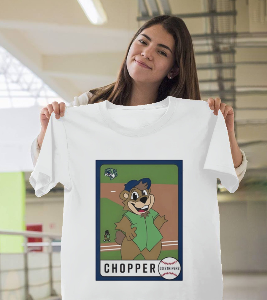 Chopper Gwinnett Stripers Baseball Card Go Stripers T-Shirt