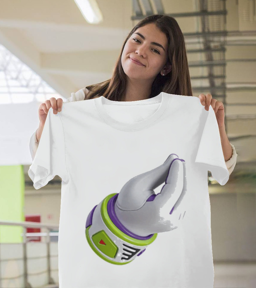 Buzz's Italian Hand Gesture Spacesuit Sleeve T-Shirt