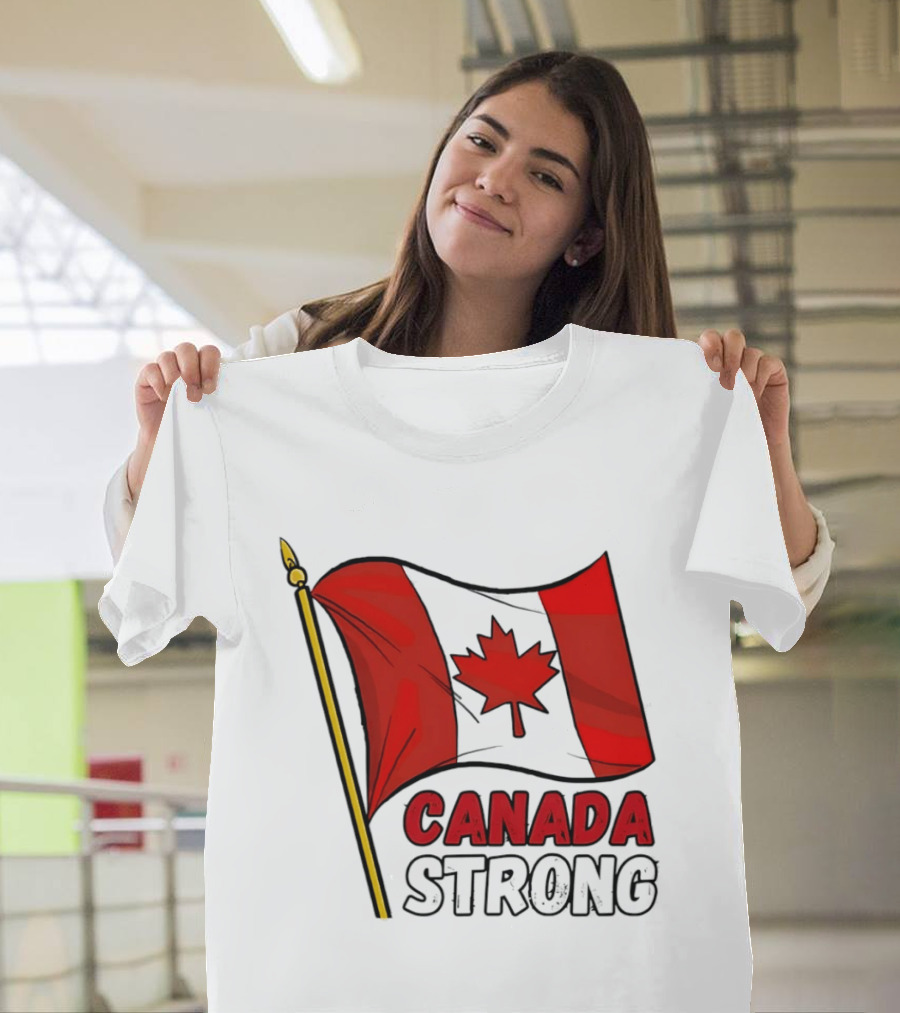 Canada Strong Maple Leaf Flag Pride T-Shirt