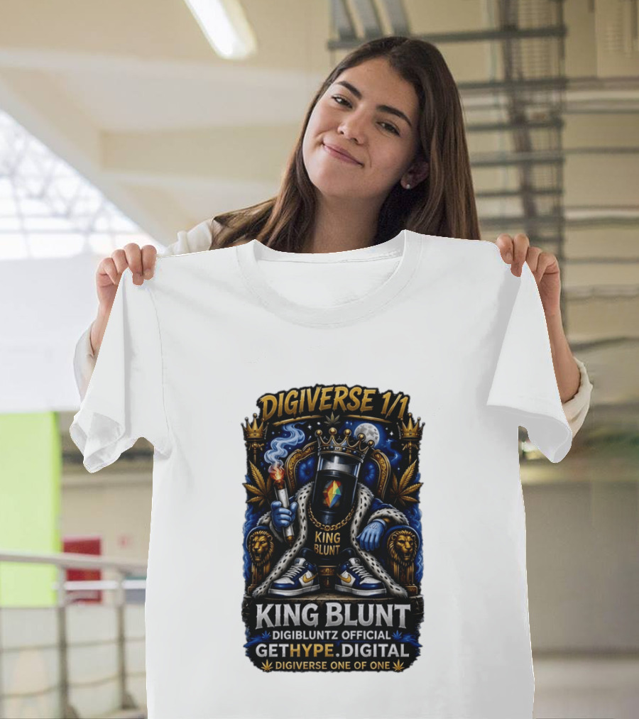 Digiverse 1 1 King Blunt GetHype Digibluntz Official Digital One Of One T-Shirt
