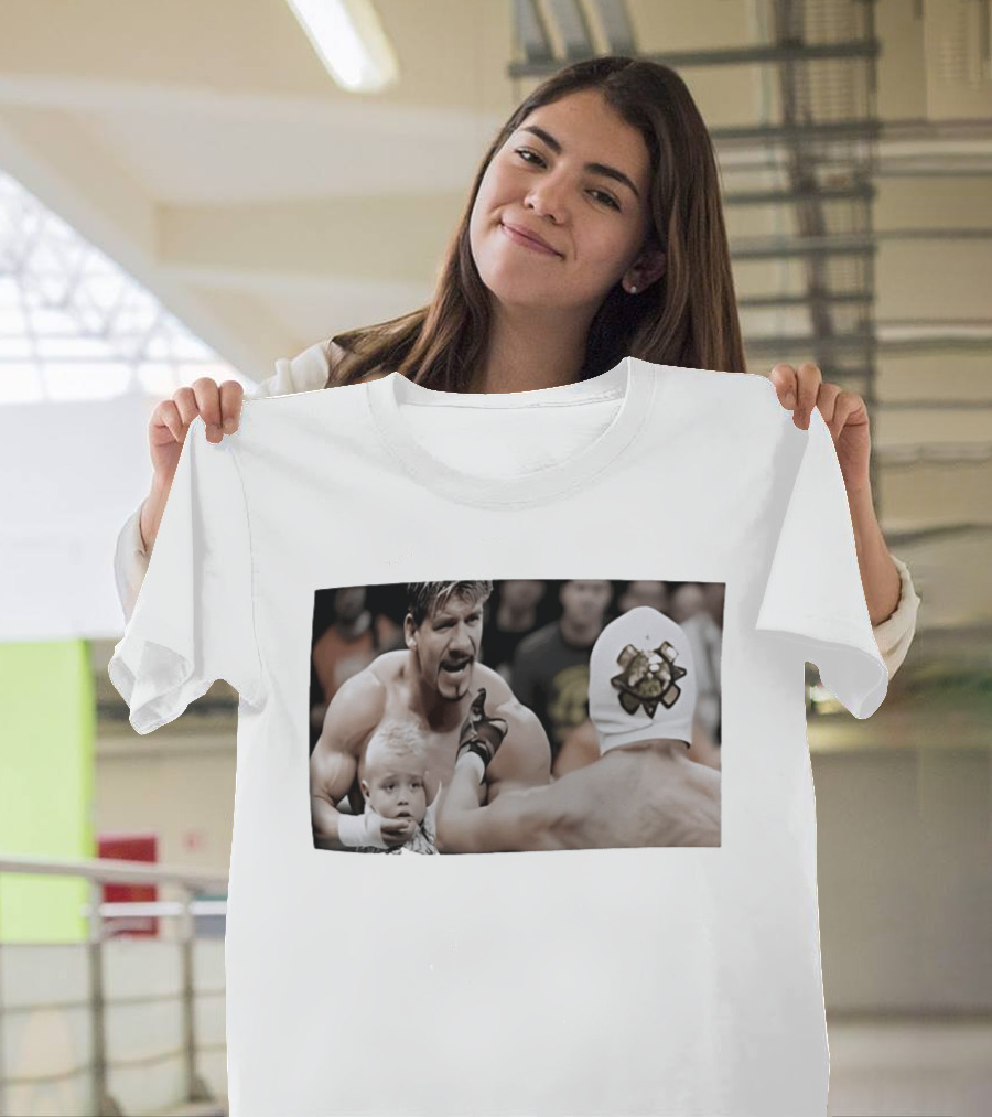 Eddie Guerrero Rey Mysterio WWE Battle With Child In Ring T-Shirt