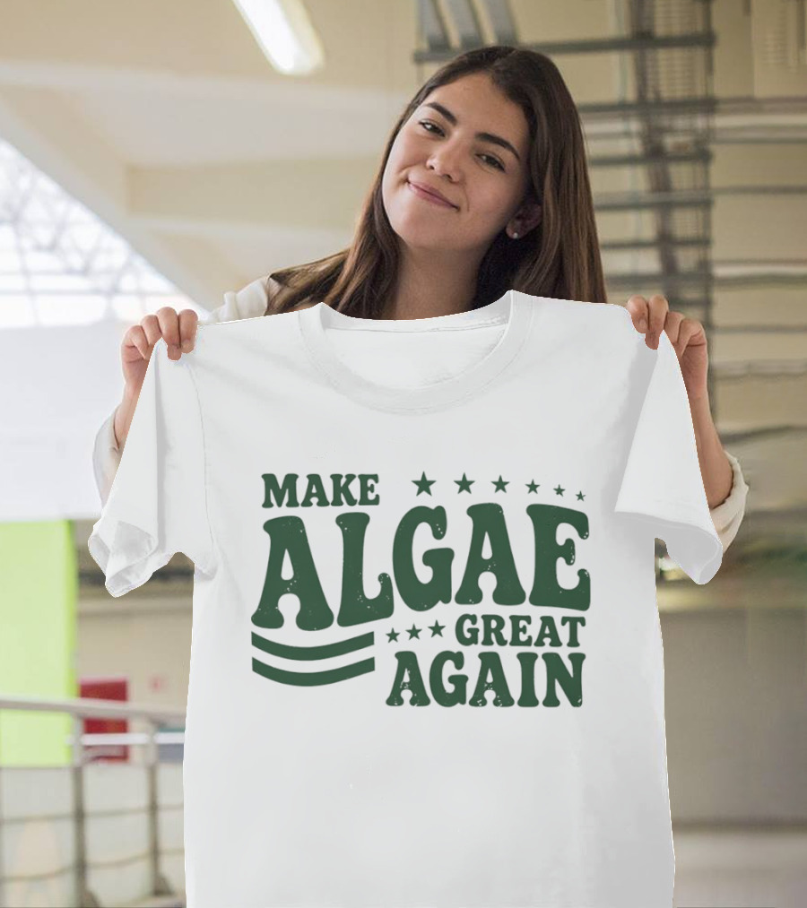 Make Algae Great Again MAGA Political Satire Team Algae Liberal Protest T-Shirt