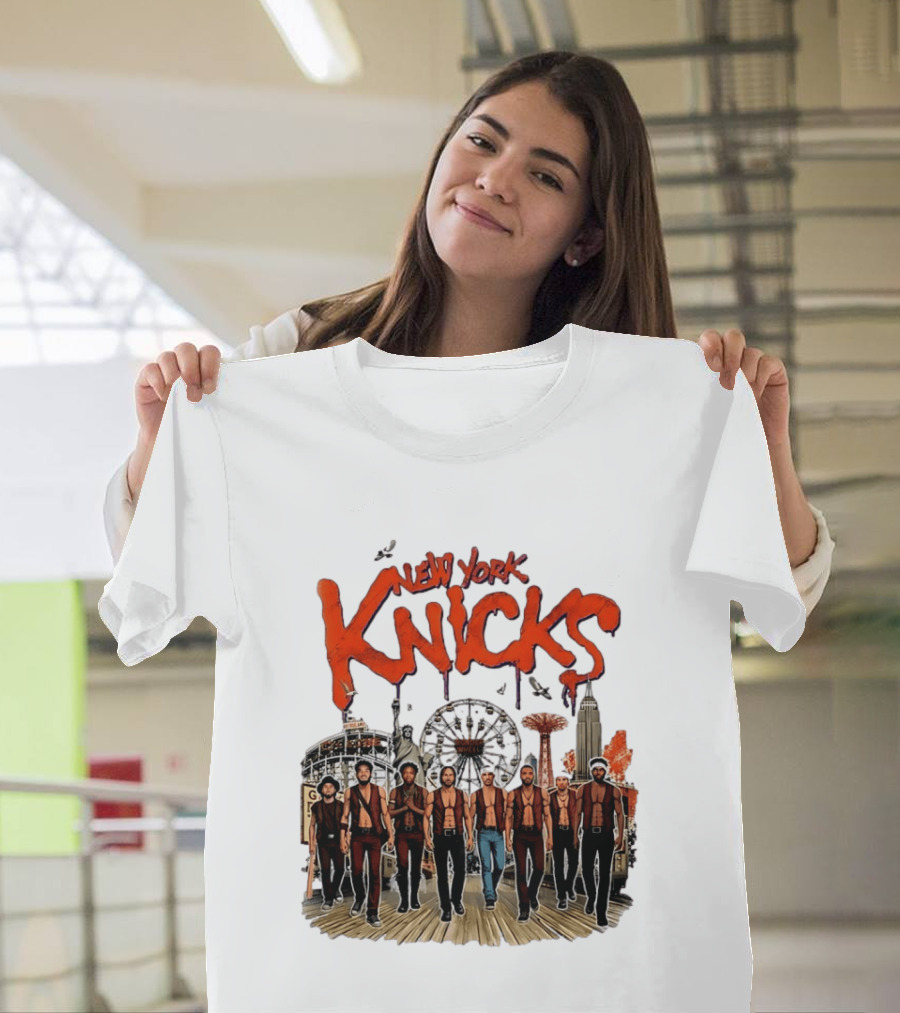 New York Knicks The Warriors Coney Island Gang Ferris Wheel Empire State Building T-Shirt
