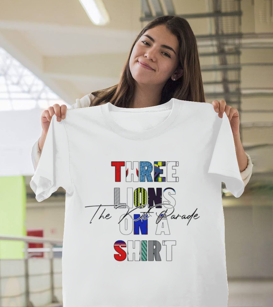 Three Lions On A The Kit Parade T-Shirt