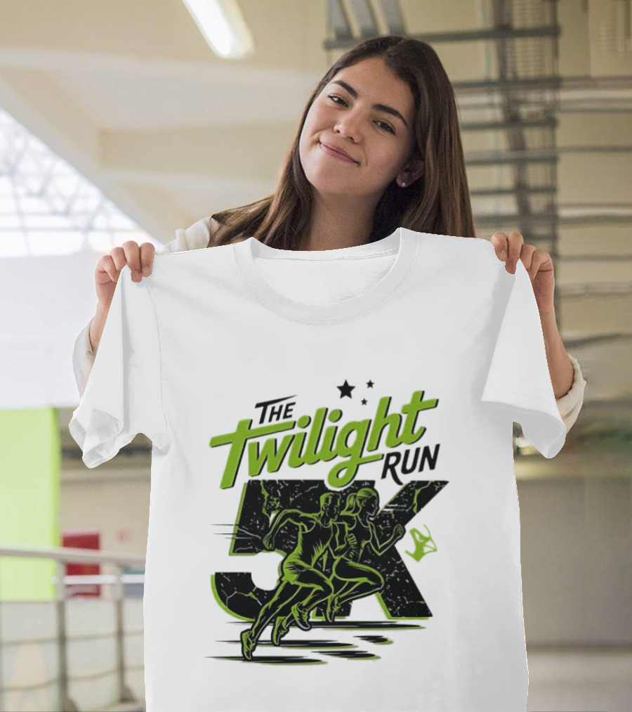 The Twilight Run 5K Runners And Stars Night Race Event T-Shirt