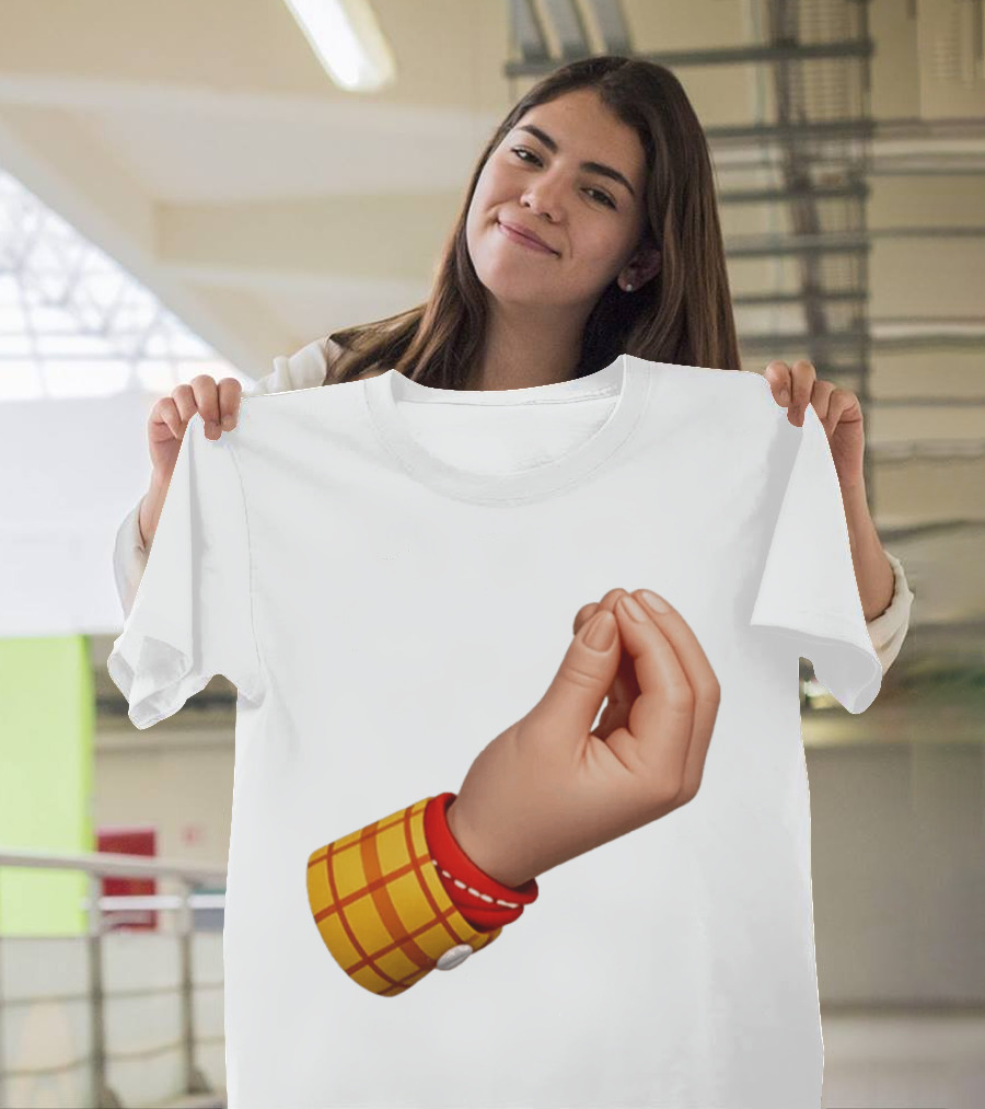 Woody's Italian Hand Gesture Pixar Character Sleeve T-Shirt