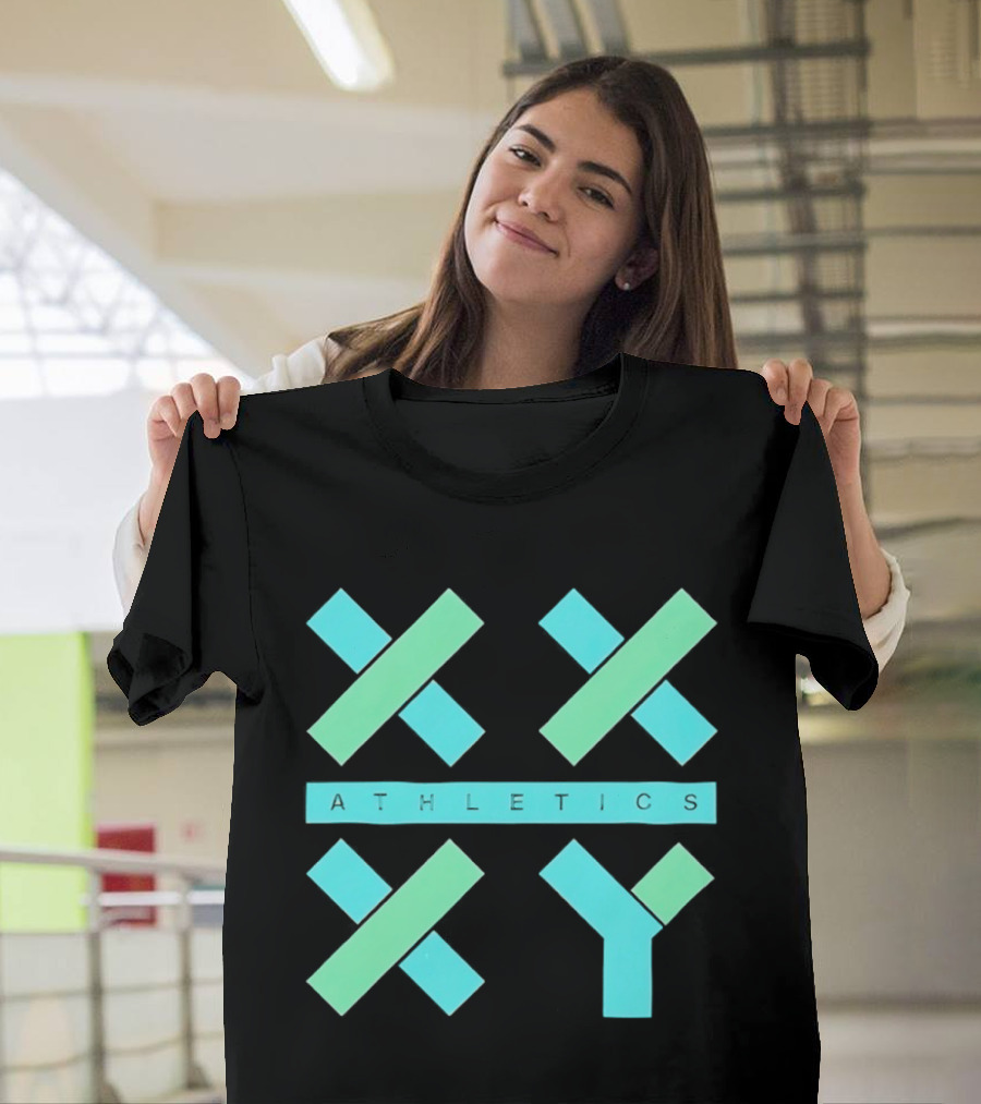 Athletics X Y Geometric Shapes Sports Abstract T-Shirt