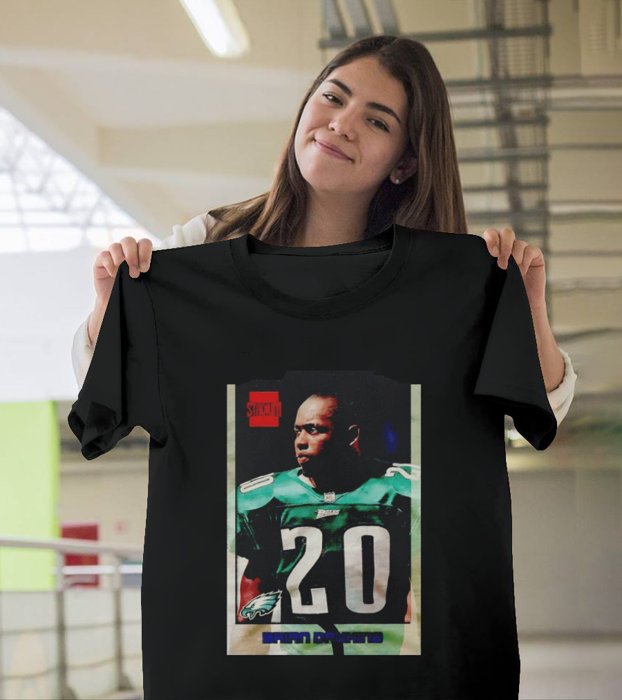 Brian Dawkins Philadelphia Eagles Stack 20 Trading Card T-Shirt