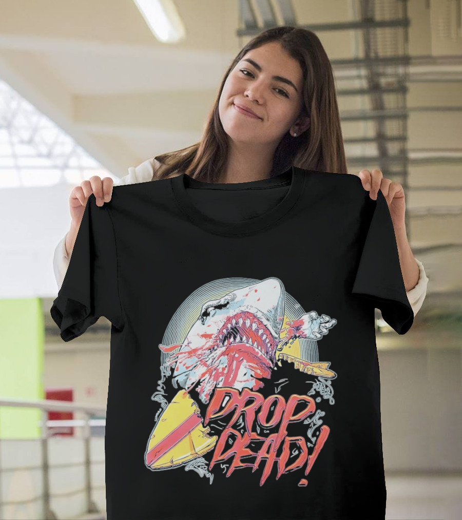Drop Dead Shark Attack Surfboard T-Shirt