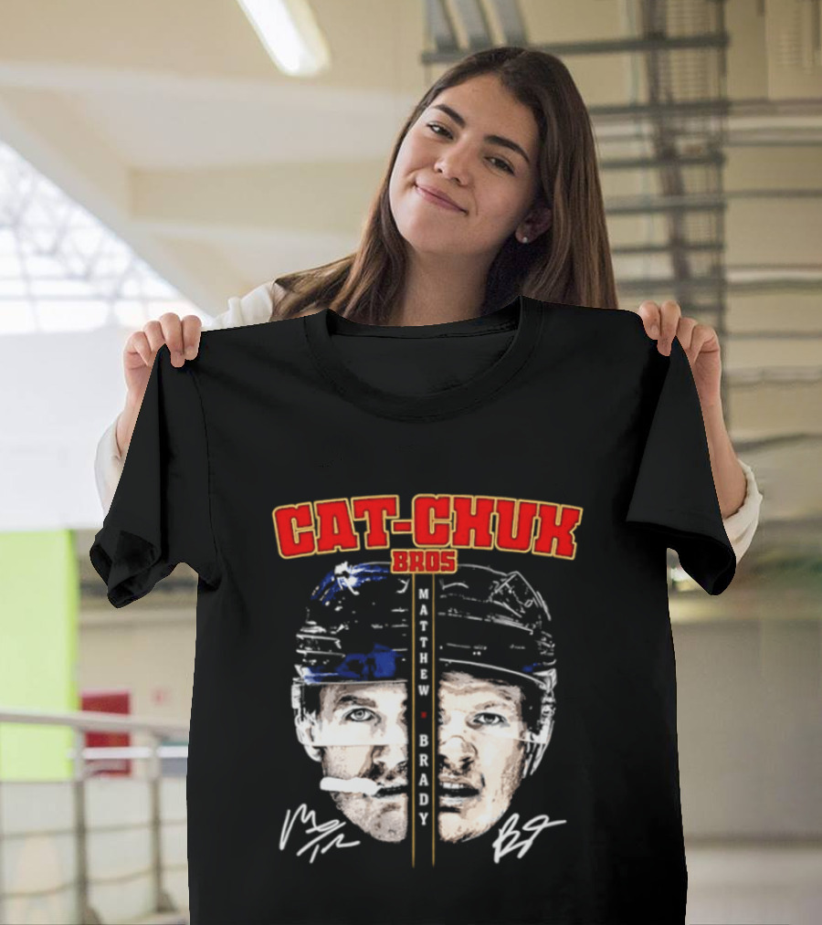 Florida Cat Chuk Bros Matthew Brady Tkachuk Signatures T-Shirt