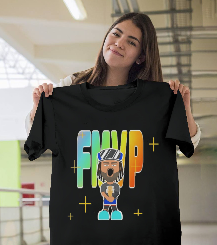 FMVP Jalen Brunson Cartoon New York Knicks 2026 Champs T-Shirt