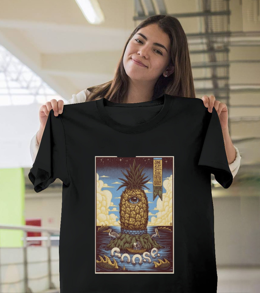 Goose June 23 24 2026 Firefly Distillery North Charleston SC Pineapple Eye Fantasy T-Shirt