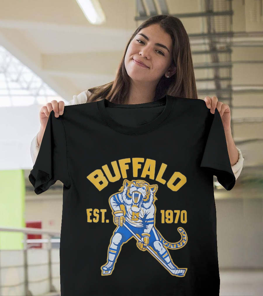 Buffalo Ice Age Hockey Tiger Est 1970 T-Shirt