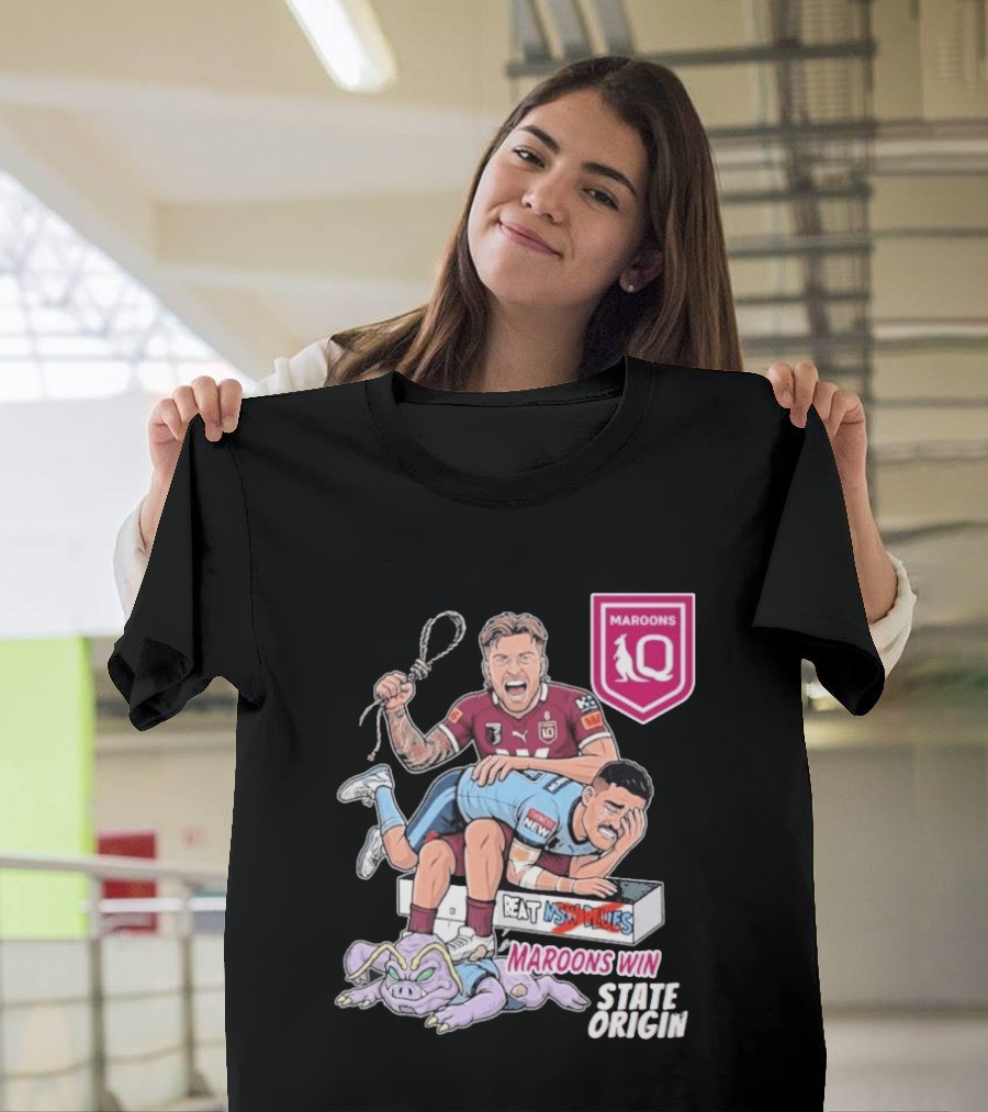 Queensland Maroons Win Over Nsw Blues State Origin Victory T-Shirt