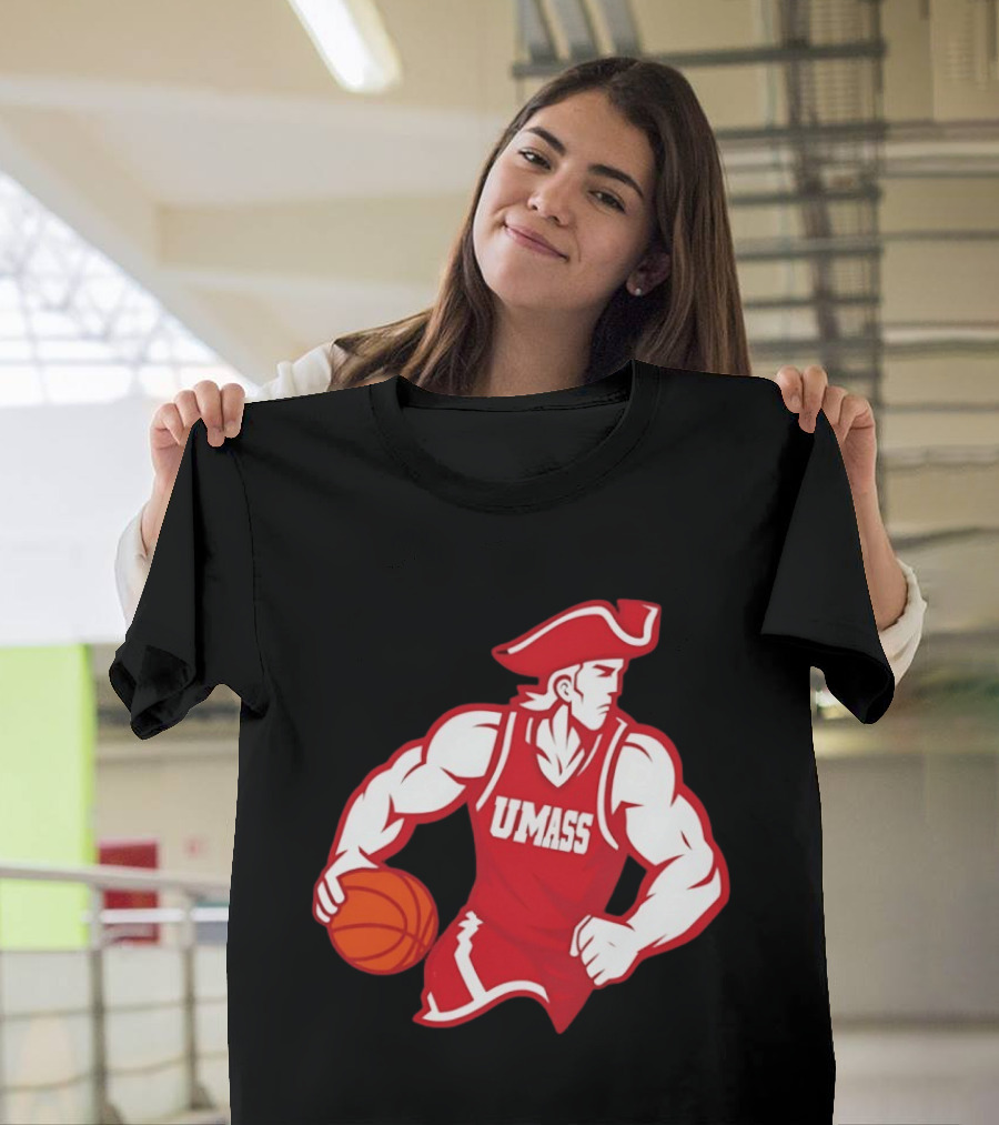 UMass University Of Massachusetts Minuteman Basketball Sam T-Shirt