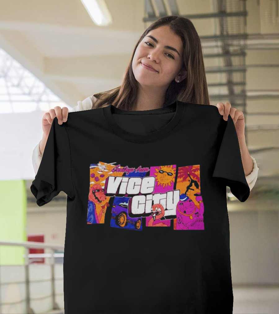 Greetings From Vice City Grand Theft Auto VI GTA 6 Lucia T-Shirt