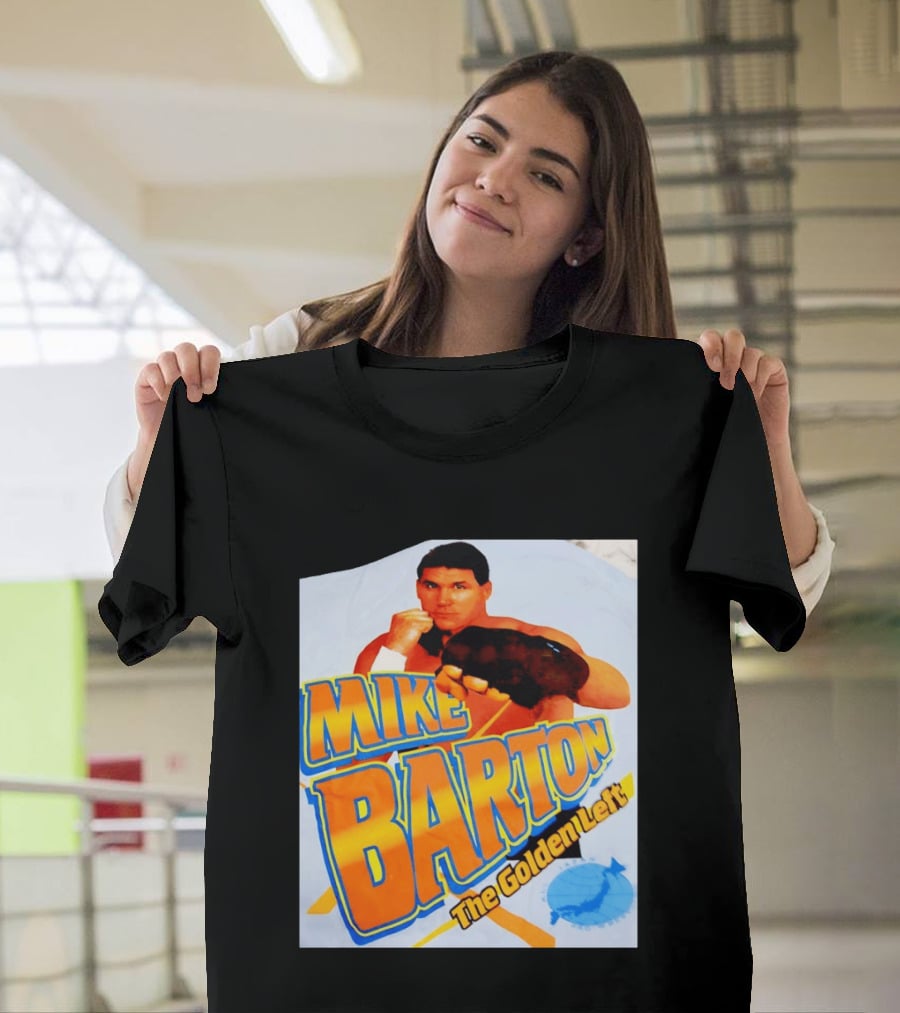 Mike Barton The Golden Left Boxer Retro Sports T-Shirt