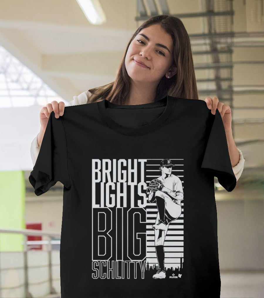 Bright Lights Big Schlitty Cam Schlittler Pitching T-Shirt