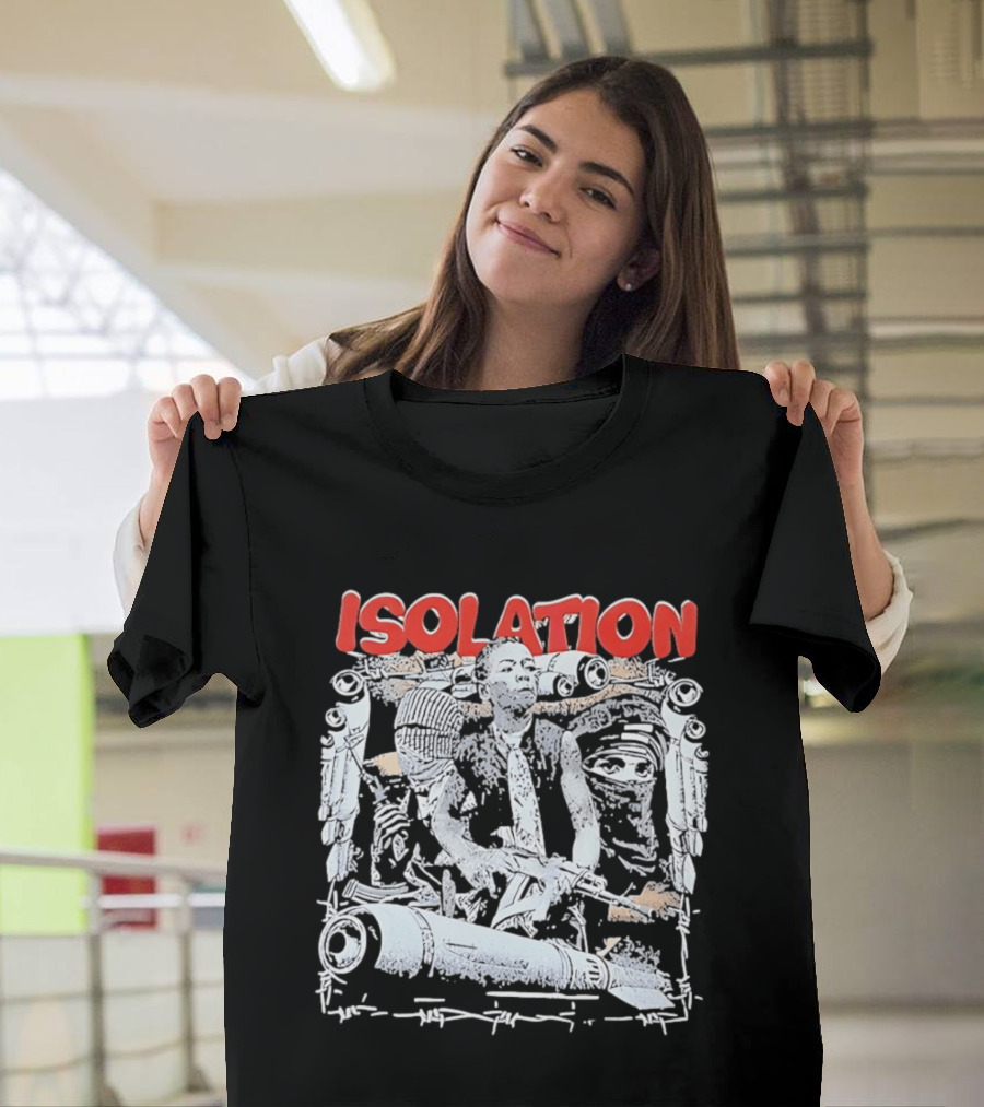 Isolation Distinctive Urban Sketch Art With Red T-Shirt