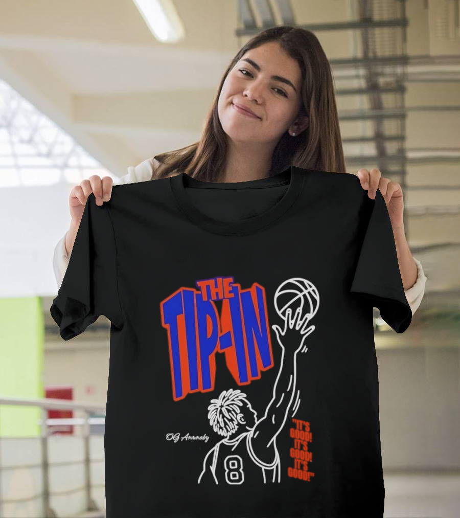 The Tip In OG Anunoby New York Knicks 2026 NBA Champs Basketball Player 8 T-Shirt