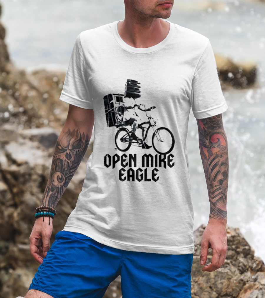 Open Mike Eagle Bicycle Art Hip Hop Alternative Rap T-Shirt