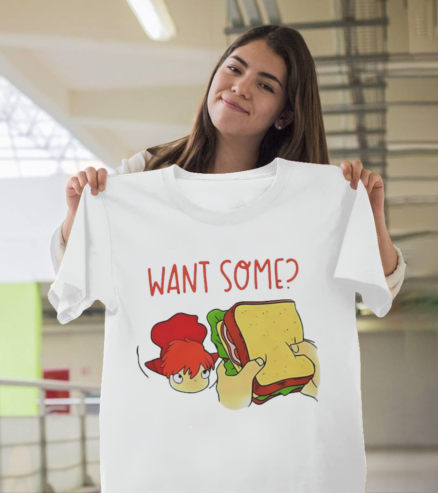 Ponyo Flinching Want Some Sandwich Scene T-Shirt