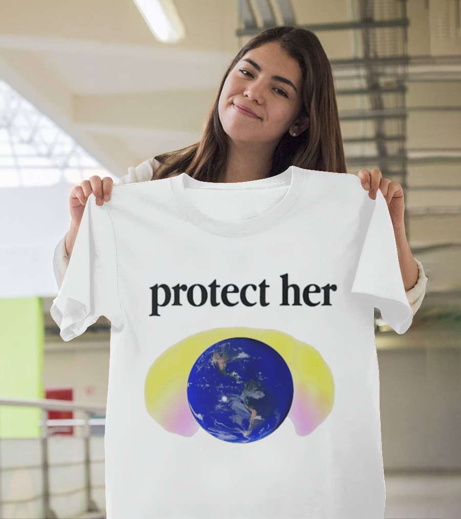 Protect Her Earth Environmental Awareness Planet Guardians T-Shirt