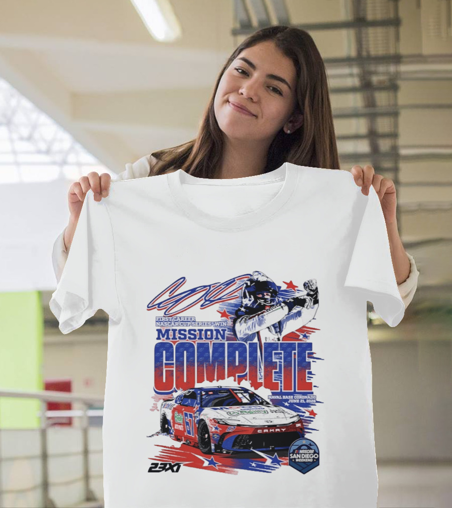 NASCAR San Diego 2023 First Career Cup Series Win Mission Complete T-Shirt