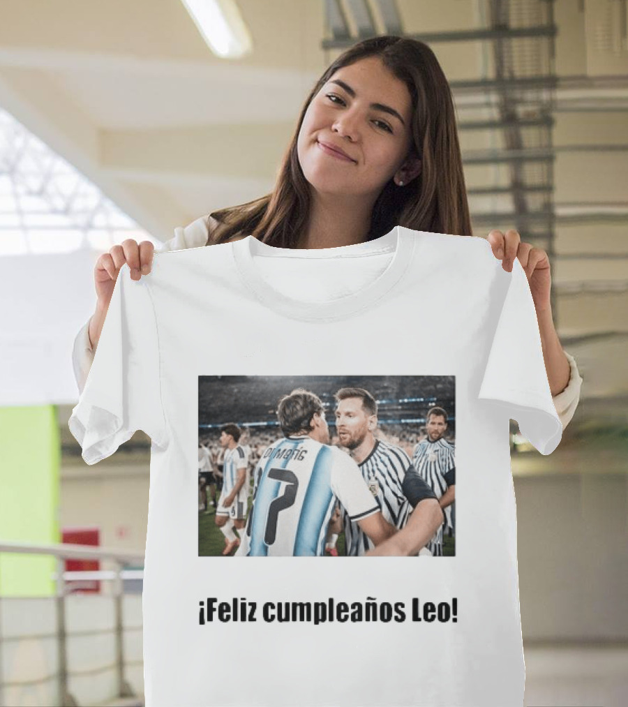 Lionel Messi 39th Birthday Argentina Feliz Cumpleaños Leo Di María Celebration T-Shirt