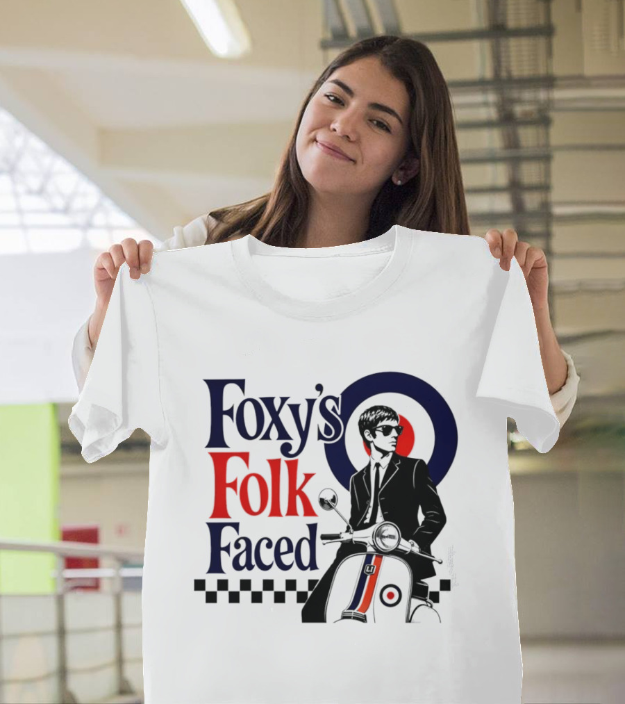 Foxy's Folk Faced Mod Scooter T-Shirt
